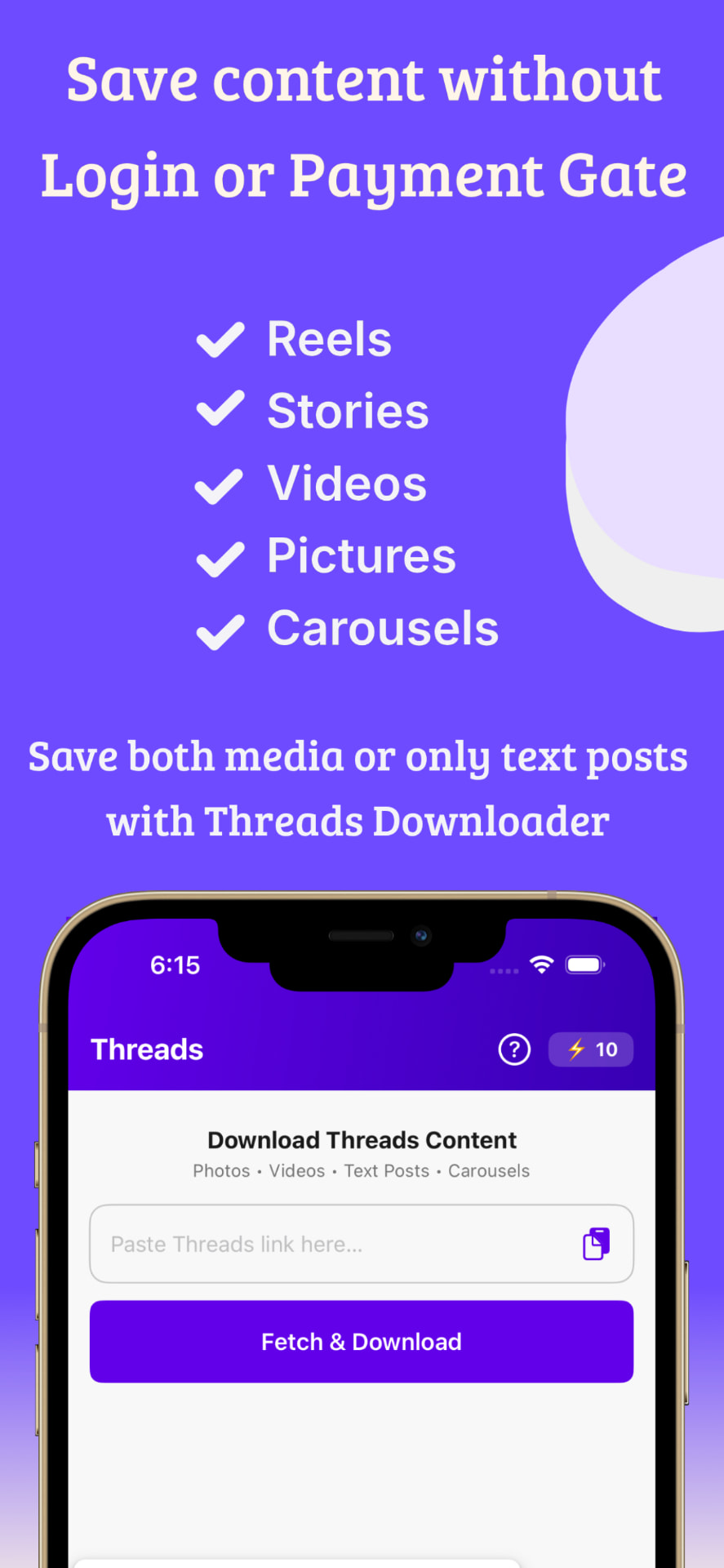 InstaGet save content without login screenshot