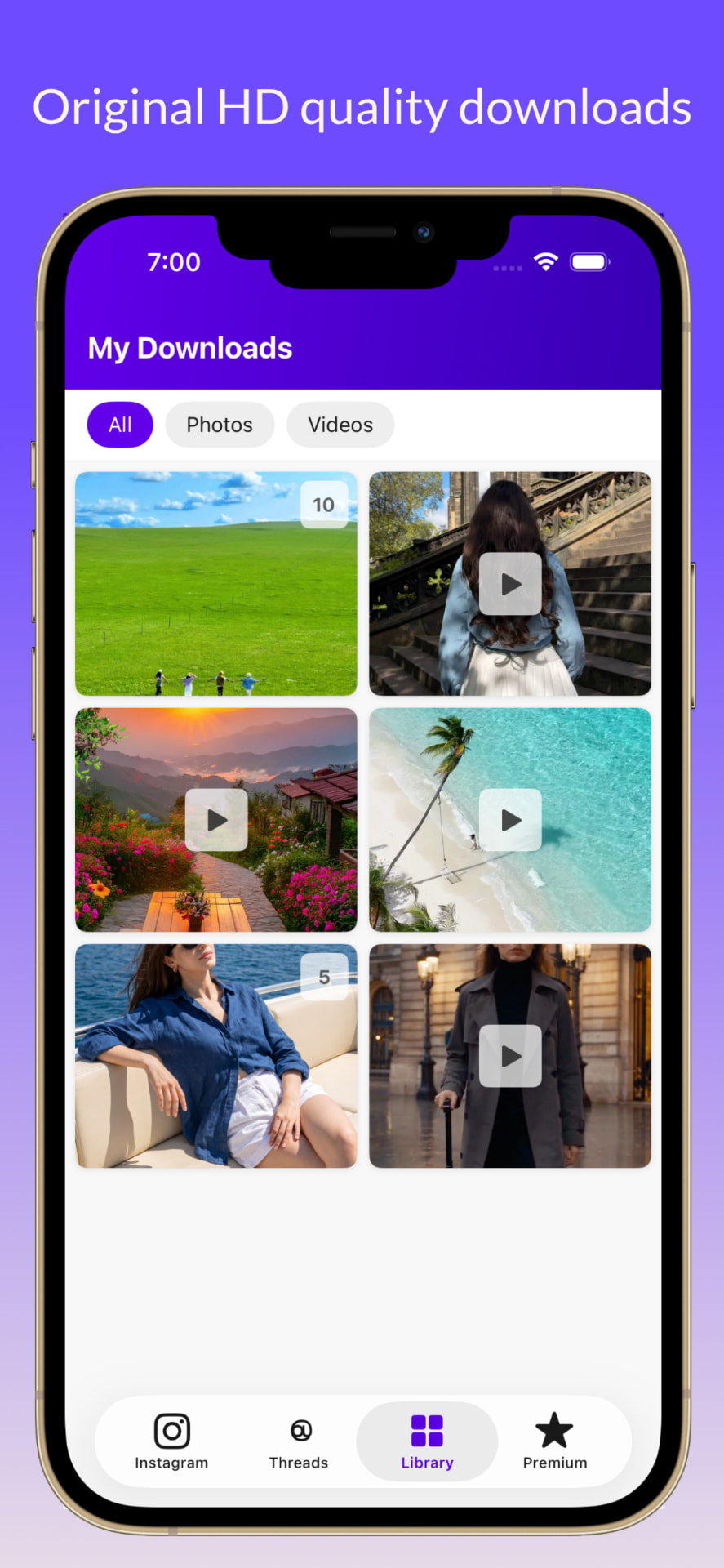 InstaGet original HD quality downloads screenshot